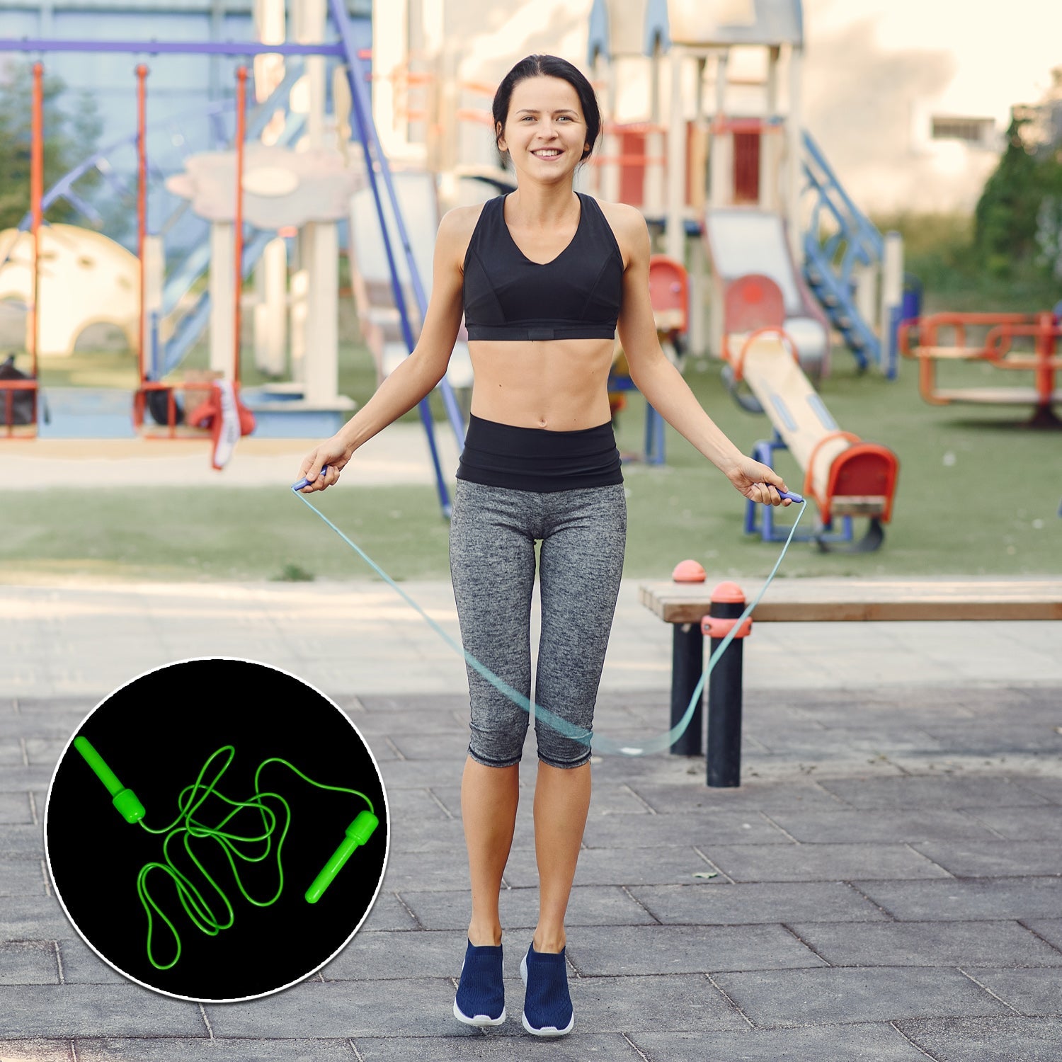 0638 Skipping Rope with ABS Handle for Men, Women - Latex Jump Rope for Weight Loss, Fitness, Sports, Exercise, Workout (3 meter) DeoDap 0638 Skipping Rope with ABS Handle for Men, Women - Latex Jump Rope for Weight Loss, Fitness, Sports, Exercise, Workout (3 meter) DeoDap